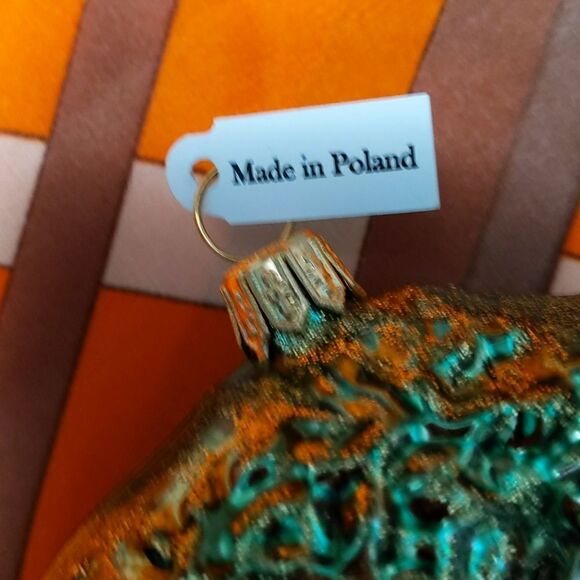 Glass POLAND mouth BLOWN hand painted CHRISTMAS ORNAMENT Nativity - Picture 7 of 8